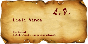 Lieli Vince névjegykártya